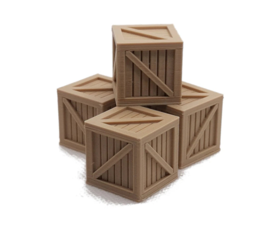 O Gauge Wooden Crates Model Railway Accessories & Scenery