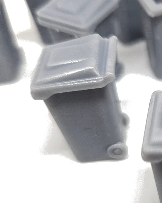 O Gauge 120 Litre Wheelie Bins X 10 Model Railway Accessories & Scenery