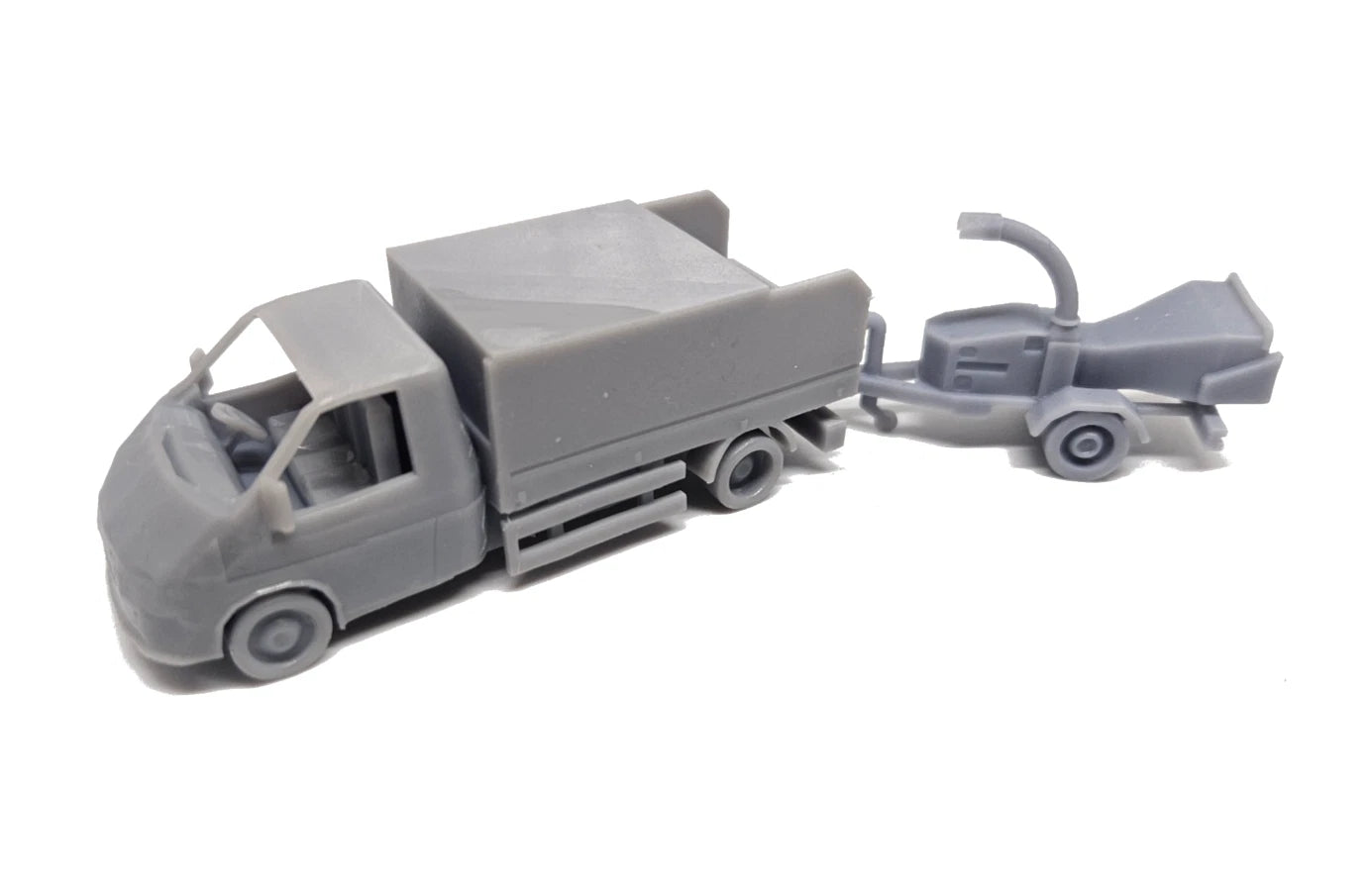 OO Gauge Van and Woodchipper Model Railway Accessories & Scenery