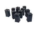 N Gauge Square Litter Bins Various Colours Model Railway Accessories & Scenery