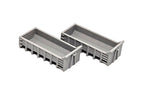 N Gauge Two 40 Yard RORO Rubble Skips Model Railway Accessories & Scenery
