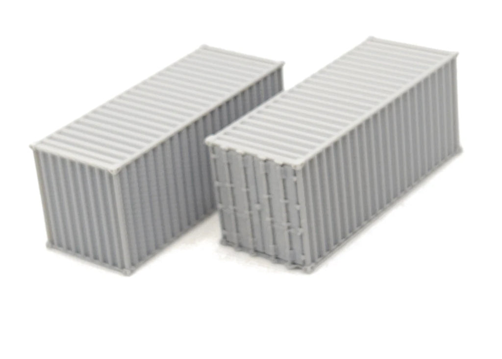 OO Gauge 2 20ft Shipping Containers Model Railway Accessories & Scenery