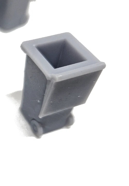 O Gauge 120 Litre Wheelie Bins X 10 Model Railway Accessories & Scenery