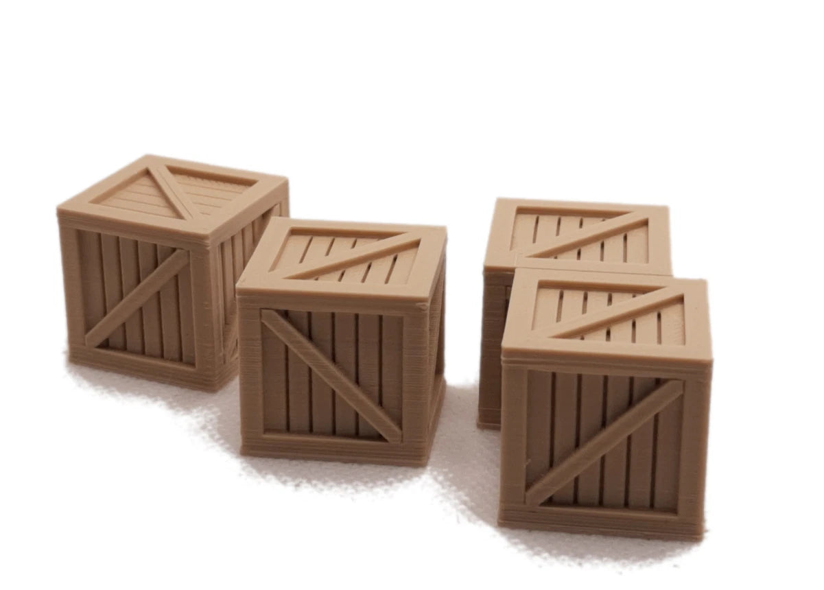O Gauge Wooden Crates Model Railway Accessories & Scenery