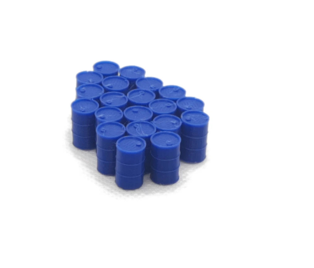 N Gauge Blue 45 Imp Gal Barrels Model Railway Accessories & Scenery