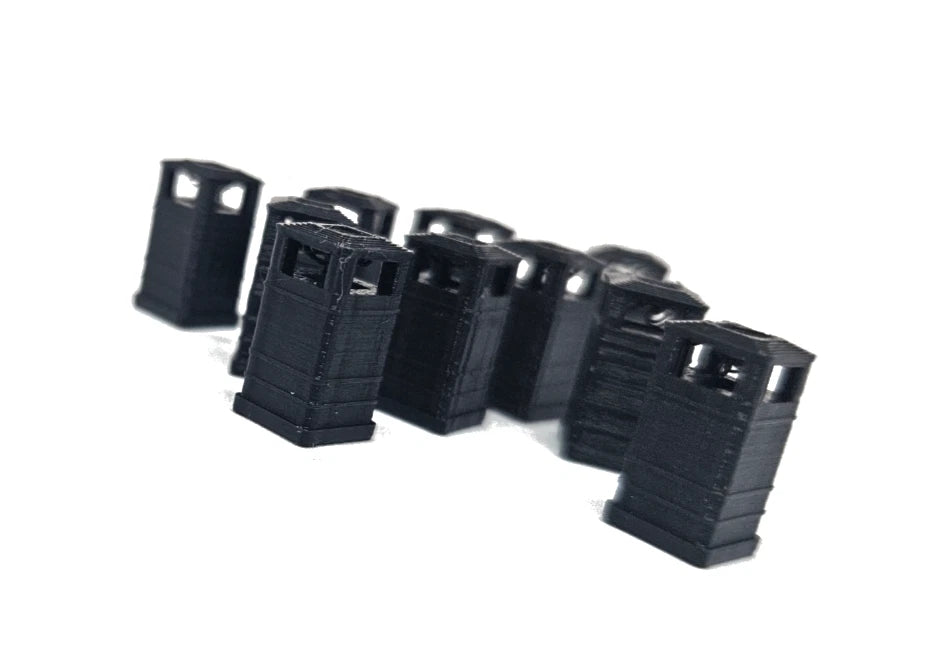 N Gauge Square Litter Bins Various Colours Model Railway Accessories & Scenery