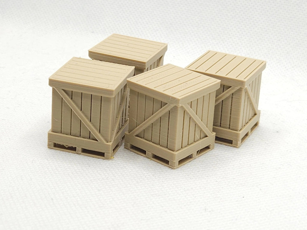 O Gauge Palletised Wooden Crates Model Railway Accessories & Scenery