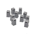 N Gauge Square Litter Bins Various Colours Model Railway Accessories & Scenery