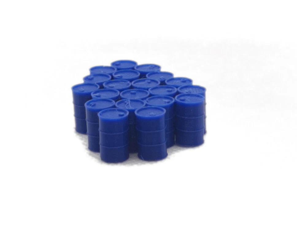 N Gauge Blue 45 Imp Gal Barrels Model Railway Accessories & Scenery