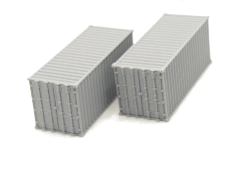 OO Gauge 2 20ft Shipping Containers Model Railway Accessories & Scenery